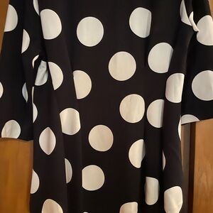 Black and White Polka Dot Blouse